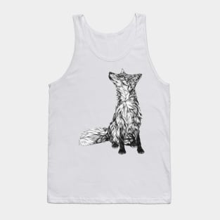 Fox in Pencil Tank Top